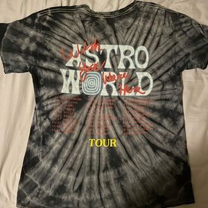 Travis scott astroworld: wish you were here tour tie die t shirt. Size M
